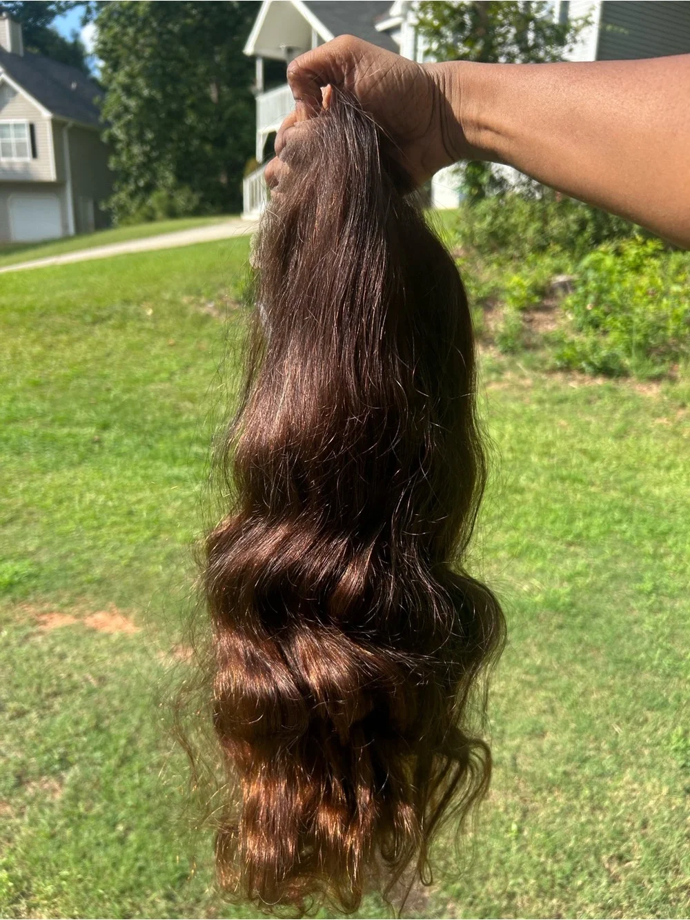 13x6 Highlight Ombre Body Wave Wig 20 Inch Dark Brown #2P430